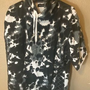 Spotted hooded T-shirt